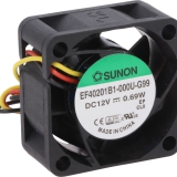 Sunon EF40201B1-000U-G99 ~ 40X40X20mm; 12VDC; 0.56W- 3 vezetékes