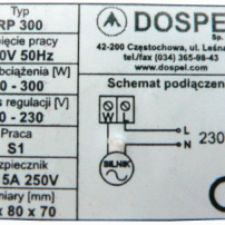 DOSPEL RP300 ~ Süllyesztett fordulatszabályzó