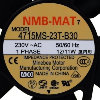 NMB-MAT 4715MS-23T-B30 ~ 119x119x38mm; 230VAC; 12/11W
