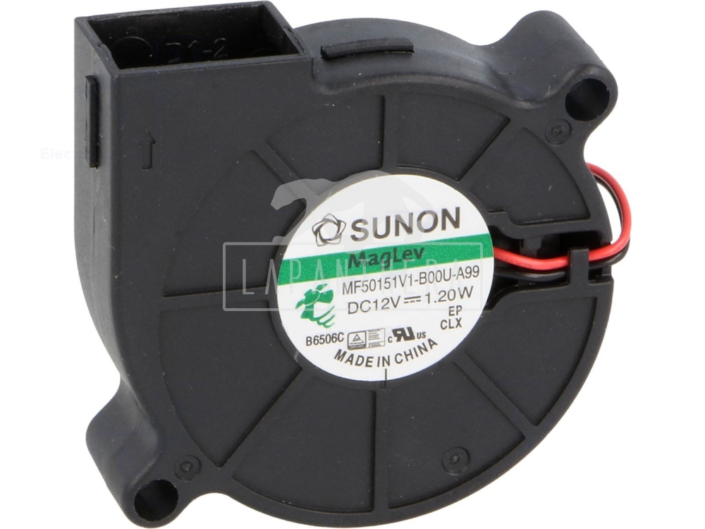 Sunon MF50151V1-B00U-A99 ~ 51.7x51.6x15mm; 12VDC; 1.2W