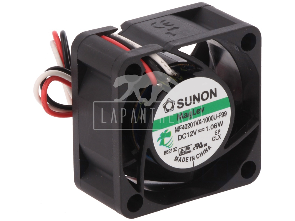 Sunon MF40201VX-1000U-F99 ~ 12VDC; 0.96W; 40x40x20mm ~ 3 vezeték