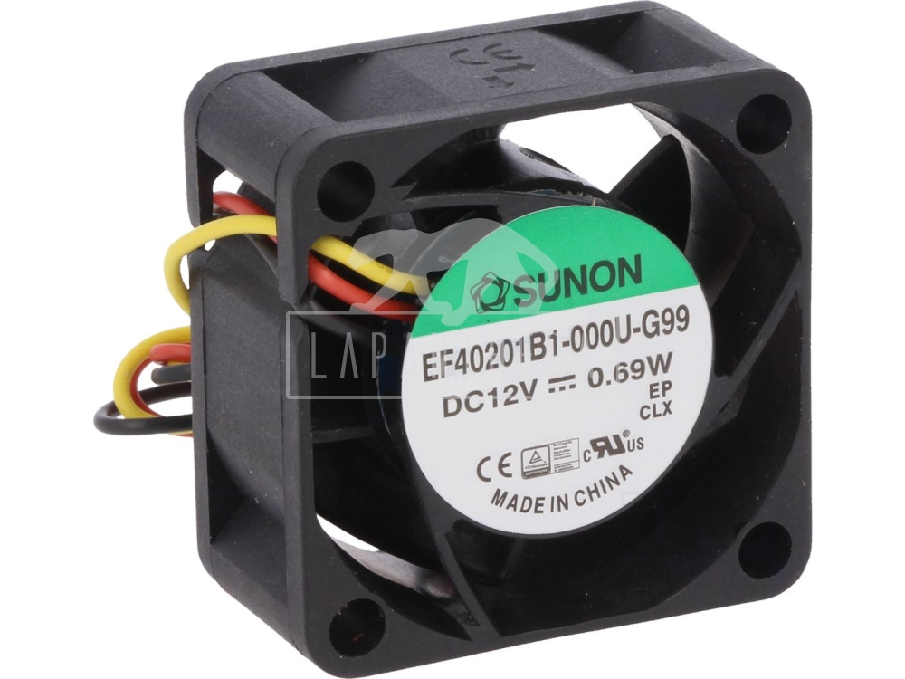 Sunon EF40201B1-000U-G99 ~ 40X40X20mm; 12VDC; 0.56W- 3 vezetékes
