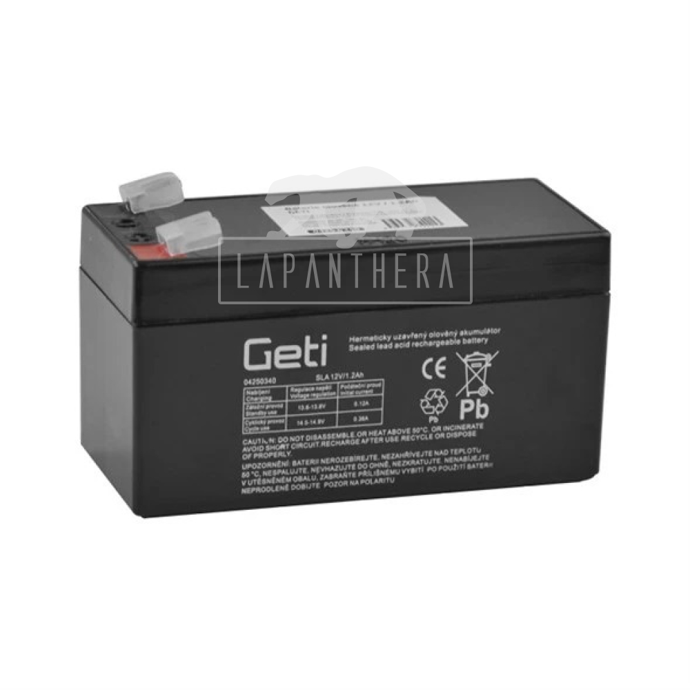 Geti 12V 1.2Ah -zselés akkumulátor