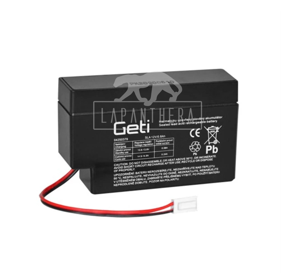 Geti 12V 0.8Ah -zselés akkumulátor