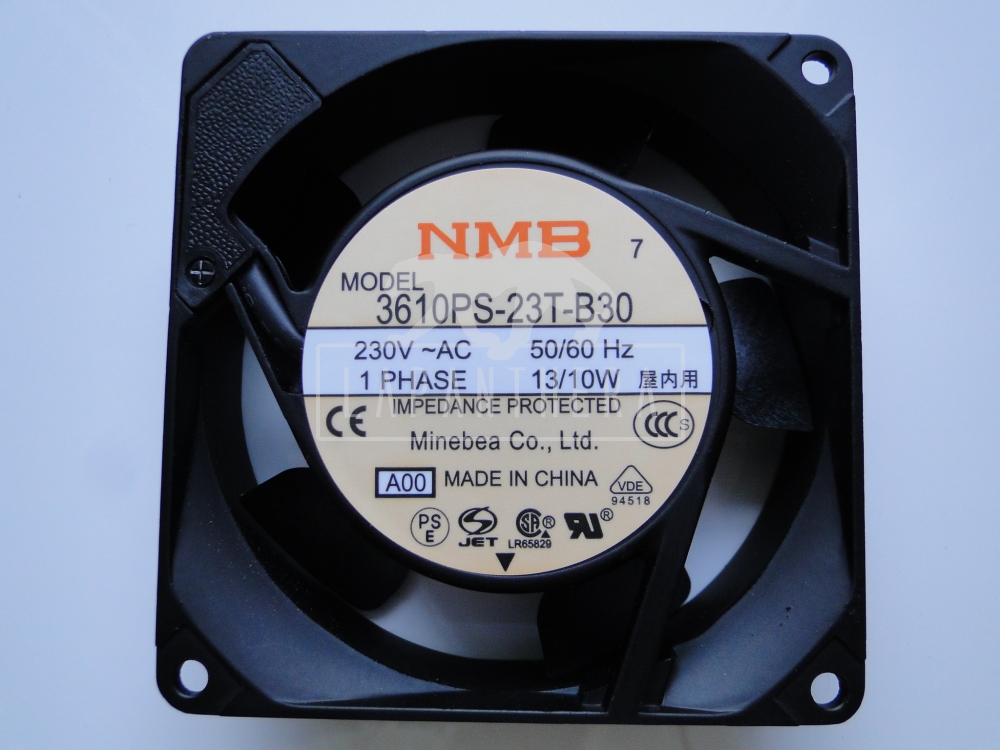 NMB-MAT 3610PS-23T-B30-A00  (92x92x25 mm)-nem vezetékes- 230 VAC